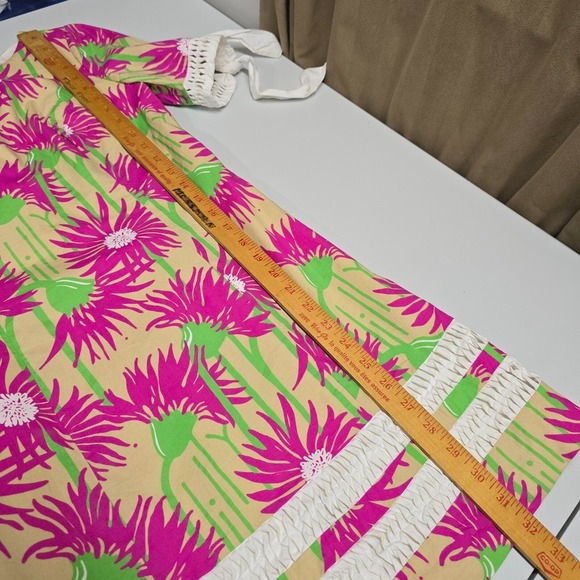 Lilly Pulitzer Dress Womens 2 Pink Green Lined‎ Floral Colorful Resort Vacation - Picture 11 of 12